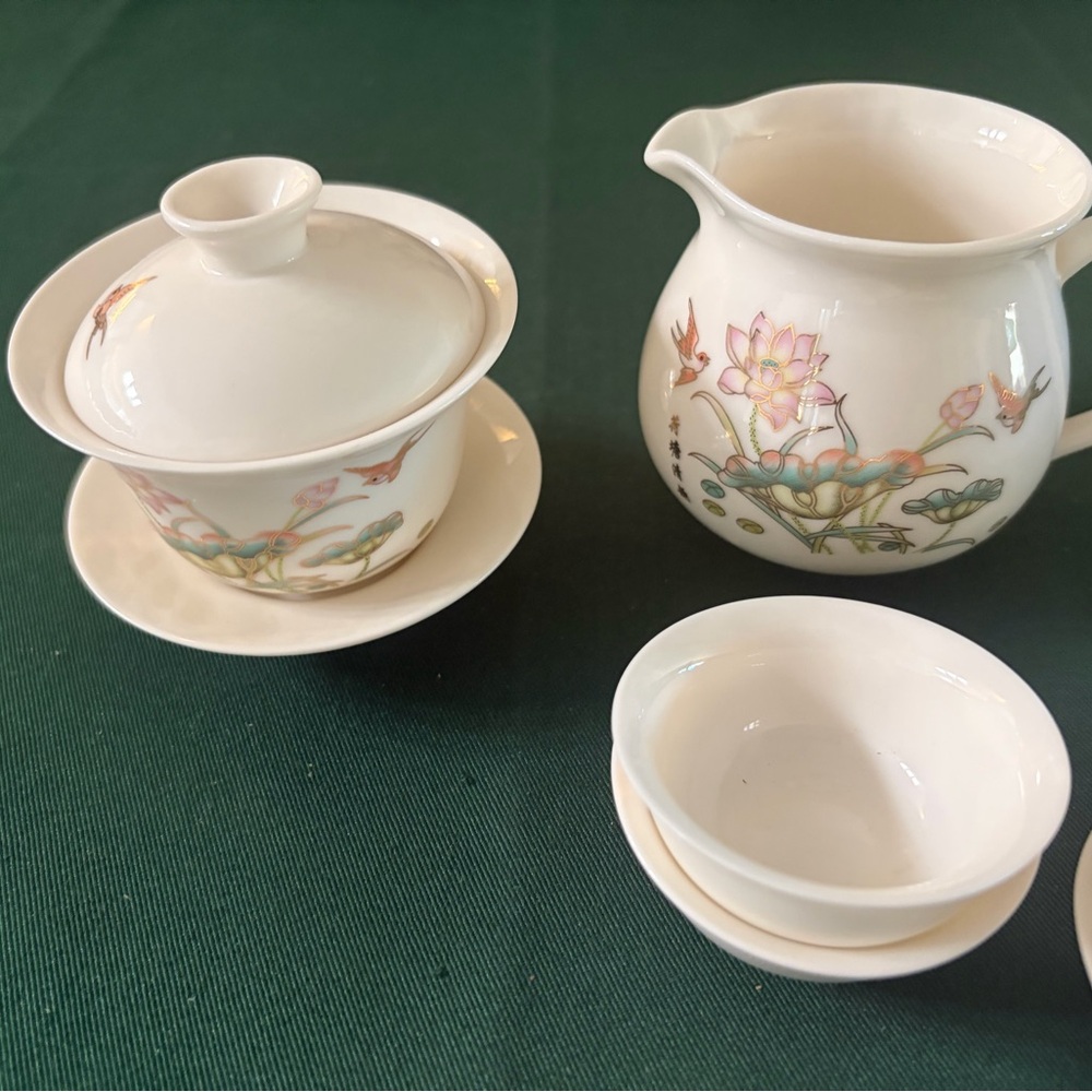 Floral Porcelain Tiny Sauce Bowls Set  - NWOT